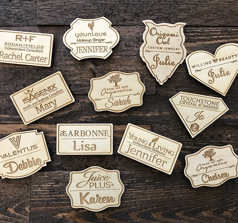 Custom shape Badges