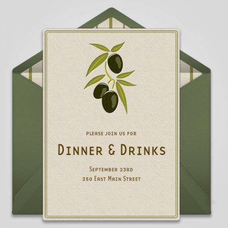 Dinner Invitation Cards