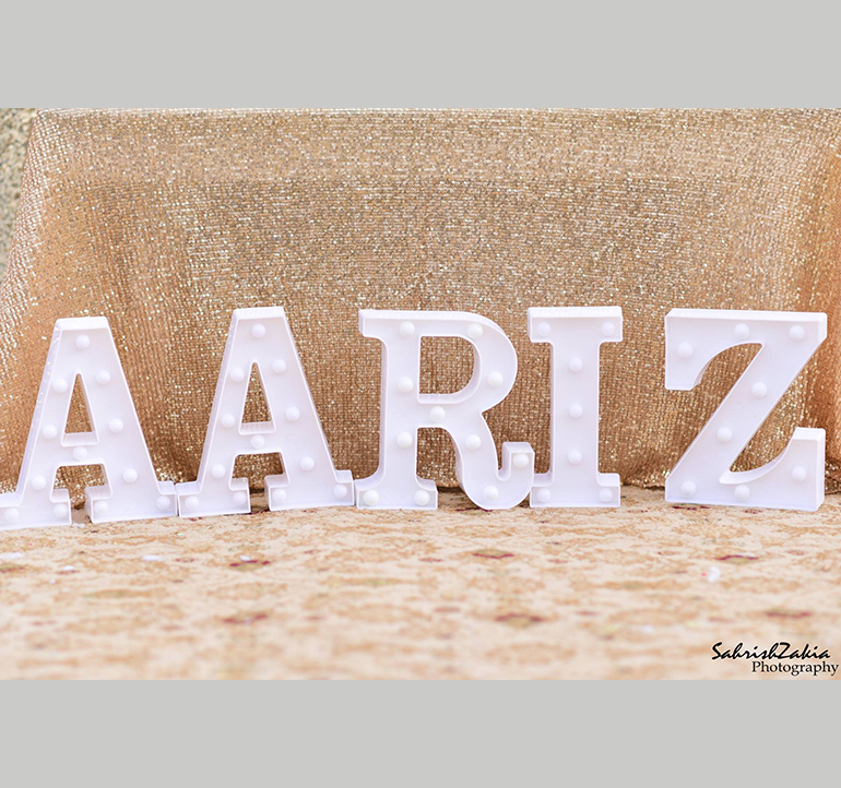 Life size letter cutouts