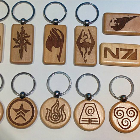 Wooden Keychains