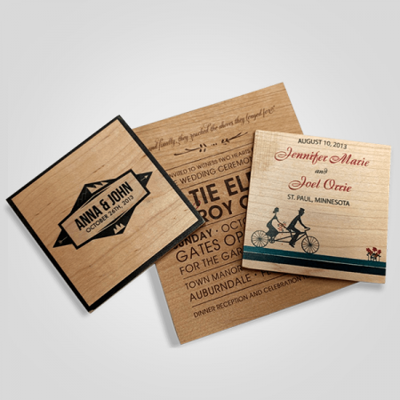 Die Cut Wooden Cards