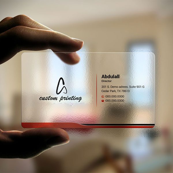 Transparent Business Cards