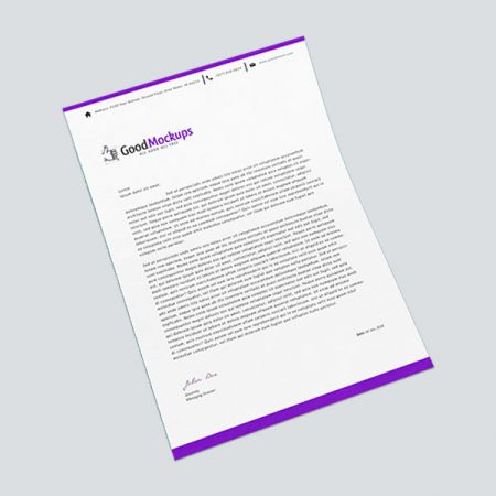 A4 Size Letterhead