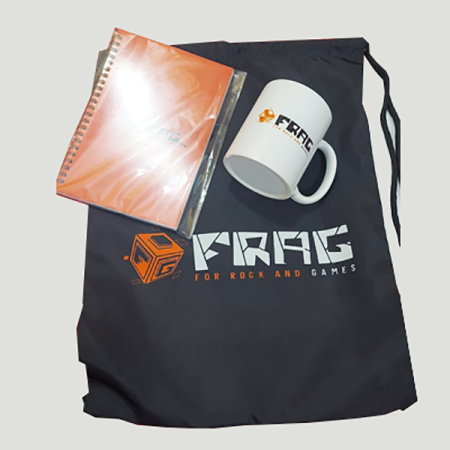 Set of Mug and Diary in Drawstring Bag