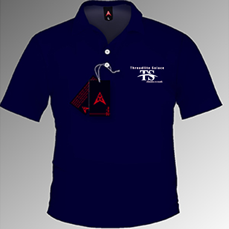 Navy Blue Polo T Shirt