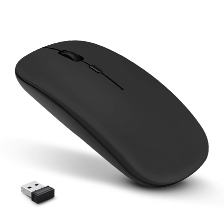 Slim Black Wireless Mouse